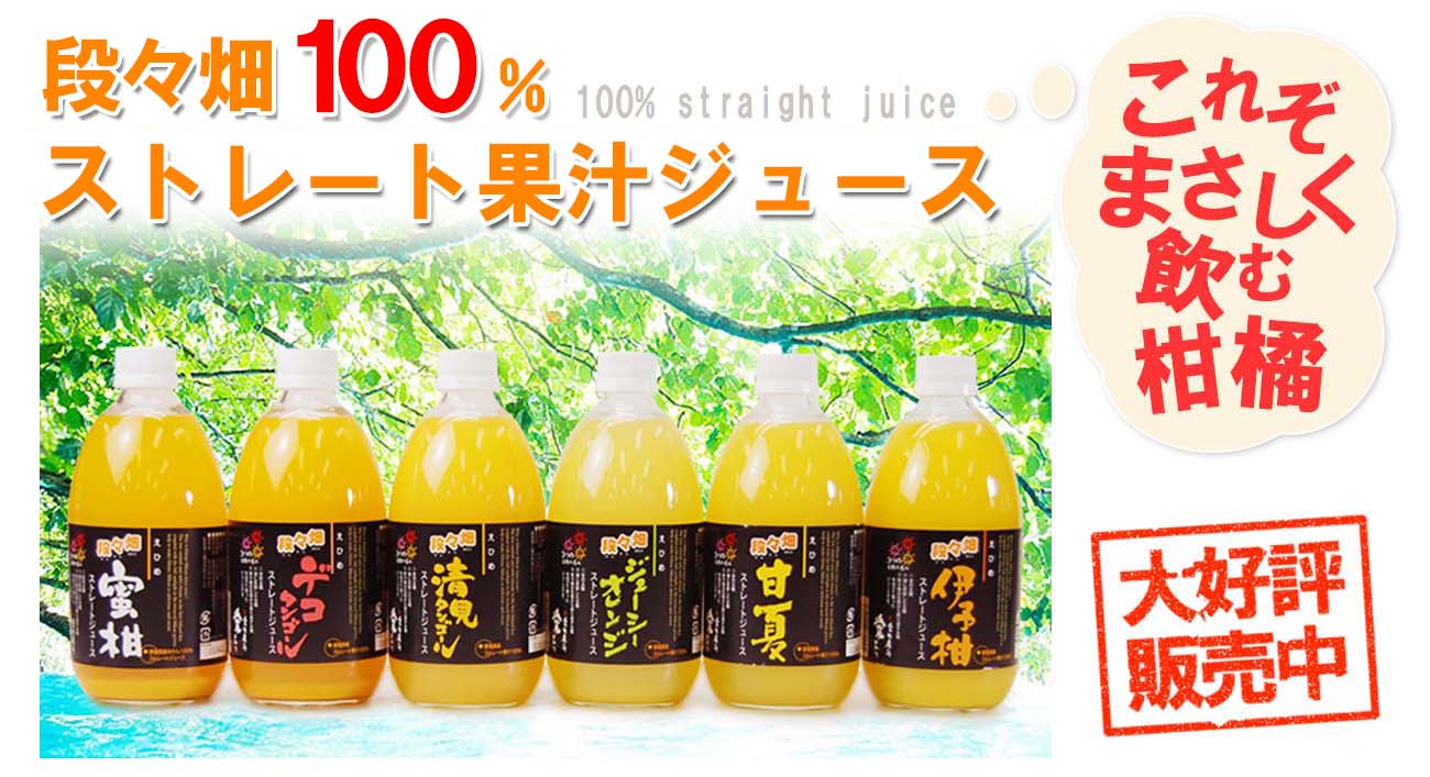 愛媛県産100％果汁ストレートジュース